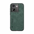 For Xiaomi Poco M7 Pro 5G Skin Feel Magnetic Leather Back Phone Case(Green) - 2