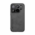 For Xiaomi  15S Pro Skin Feel Magnetic Leather Back Phone Case(Dark Grey) - 2