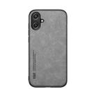 For Samsung Galaxy A06 5G Skin Feel Magnetic Leather Back Phone Case(Light Grey) - 2