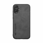 For Samsung Galaxy A06 5G Skin Feel Magnetic Leather Back Phone Case(Dark Grey) - 2