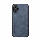 For Samsung Galaxy A06 5G Skin Feel Magnetic Leather Back Phone Case(Blue) - 2