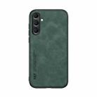 For Samsung Galaxy S24 FE 5G Skin Feel Magnetic Leather Back Phone Case(Green) - 2
