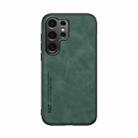 For Samsung Galaxy S25 Ultra 5G Skin Feel Magnetic Leather Back Phone Case(Green) - 2