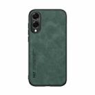 For Samsung Galaxy S25 Edge 5G Skin Feel Magnetic Leather Back Phone Case(Green) - 2