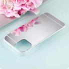 For iPhone 12 mini TPU + Acrylic Luxury Plating Mirror Phone Case Cover(Silver) - 2