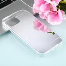 For iPhone 12 Pro Max TPU + Acrylic Luxury Plating Mirror Phone Case Cover(Silver) - 1