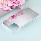 For iPhone 12 Pro Max TPU + Acrylic Luxury Plating Mirror Phone Case Cover(Silver) - 2