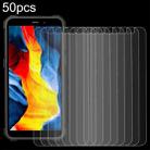 For Oukitel G2 50pcs 3D 0.3mm Fine Hole High Aluminum Tempered Glass Film - 1