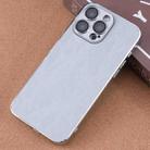 For iPhone 16 Pro Max Electroplating Snowflake PC Hybrid TPU Phone Case(Grey) - 1