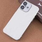 For iPhone 16 Plus Electroplating Snowflake PC Hybrid TPU Phone Case(White) - 1