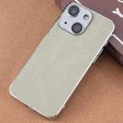 For iPhone 15 Electroplating Snowflake PC Hybrid TPU Phone Case(Light Green) - 1