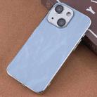 For iPhone 14 Electroplating Snowflake PC Hybrid TPU Phone Case(Blue) - 1