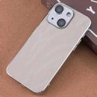 For iPhone 14 Electroplating Snowflake PC Hybrid TPU Phone Case(Bark Color) - 1