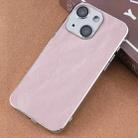 For iPhone 14 Electroplating Snowflake PC Hybrid TPU Phone Case(Pink) - 1