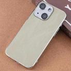 For iPhone 14 Electroplating Snowflake PC Hybrid TPU Phone Case(Light Green) - 1