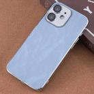 For iPhone 12 Electroplating Snowflake PC Hybrid TPU Phone Case(Blue) - 1