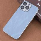 For iPhone 11 Pro Max Electroplating Snowflake PC Hybrid TPU Phone Case(Blue) - 1