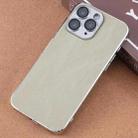 For iPhone 11 Pro Max Electroplating Snowflake PC Hybrid TPU Phone Case(Light Green) - 1