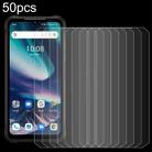 For Umidigi Bison X20 50pcs 3D 0.3mm Fine Hole High Aluminum Tempered Glass Film - 1