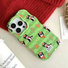 For iPhone 16 Pro Max Christmas Black Cat 2 in 1 TPU Phone Case(Green) - 3