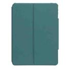 For iPad Pro 11 2024 L13-A 360 Rotation Acrylic Transparent Bluetooth Keyboard Leather Case With Touch Control(Green) - 2