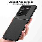 For Xiaomi Poco M7 Pro 5G Classic Tilt Strip Grain Magnetic PC Hybrid TPU Phone Case(Blue) - 2