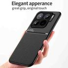 For Xiaomi 15S Pro Classic Tilt Strip Grain Magnetic PC Hybrid TPU Phone Case(Red) - 2
