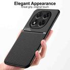 For Redmi Note 14 Pro+ 5G Classic Tilt Strip Grain Magnetic PC Hybrid TPU Phone Case(Black) - 2