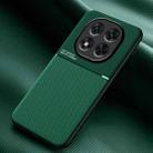 For Redmi Note 14 Pro+ 5G Classic Tilt Strip Grain Magnetic PC Hybrid TPU Phone Case(Green) - 1