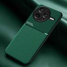 For Redmi K80 Pro Classic Tilt Strip Grain Magnetic PC Hybrid TPU Phone Case(Green) - 1