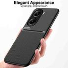 For Redmi Turbo 4 Classic Tilt Strip Grain Magnetic PC Hybrid TPU Phone Case(Black) - 2