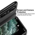 For Redmi Turbo 4 Classic Tilt Strip Grain Magnetic PC Hybrid TPU Phone Case(Black) - 3