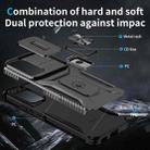 For Samsung Galaxy S22 5G Sliding Camshield Holder Phone Case(Black) - 3