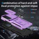 For Samsung Galaxy S22 5G Sliding Camshield Holder Phone Case(Purple) - 3