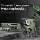 For Samsung Galaxy S25 Ultra 5G Sliding Camshield Holder Phone Case(Alpine Green) - 2