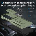 For Samsung Galaxy S25 Ultra 5G Sliding Camshield Holder Phone Case(Alpine Green) - 3