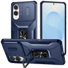 For Samsung Galaxy S25 Edge 5G Sliding Camshield Holder Phone Case(Blue) - 1