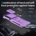 For Samsung Galaxy S25 Edge 5G Sliding Camshield Holder Phone Case(Purple) - 3