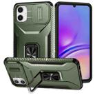 For Samsung Galaxy A05 Sliding Camshield Holder Phone Case(Alpine Green) - 1