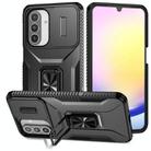 For Samsung Galaxy A26 5G Sliding Camshield Holder Phone Case(Black) - 1
