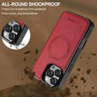 For iPhone 16 Pro Max LC.IMEEKE L5 Series Detachable RFID Card Bag Magsafe Phone Case(Red) - 3