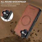 For iPhone 16 Plus LC.IMEEKE L5 Series Detachable RFID Card Bag Magsafe Phone Case(Brown) - 3