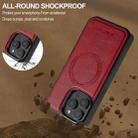 For iPhone 15 Pro Max LC.IMEEKE L5 Series Detachable RFID Card Bag Magsafe Phone Case(Red) - 3