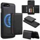 For iPhone SE 2022 / 2020 LC.IMEEKE L5 Series Detachable RFID Card Bag Magsafe Phone Case(Black) - 1