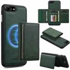 For iPhone SE 2022 / 2020 LC.IMEEKE L5 Series Detachable RFID Card Bag Magsafe Phone Case(Green) - 1