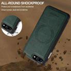 For iPhone SE 2022 / 2020 LC.IMEEKE L5 Series Detachable RFID Card Bag Magsafe Phone Case(Green) - 3