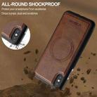 For iPhone XS Max LC.IMEEKE L5 Series Detachable RFID Card Bag Magsafe Phone Case(Brown) - 3