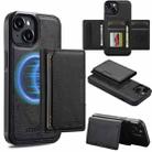 For iPhone 13 mini LC.IMEEKE L5 Series Detachable RFID Card Bag Magsafe Phone Case(Black) - 1