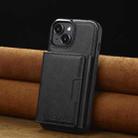 For iPhone 13 mini LC.IMEEKE L5 Series Detachable RFID Card Bag Magsafe Phone Case(Black) - 2