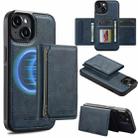 For iPhone 13 mini LC.IMEEKE L5 Series Detachable RFID Card Bag Magsafe Phone Case(Blue) - 1